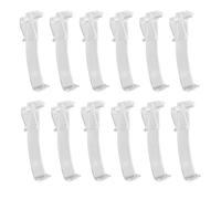 LSNNMU Valance Clips 12 Pcs 2.5 Inch Valance Clips Window Blind Clips Clear Plastic Valance Retainer Holder Valance Clips