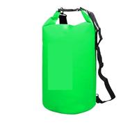 LSNNMU Waterproof Dry Bag Outdoor Waterproof Dry Backpack Water Floating Bag Roll Top Sack for Kayaking Rafting Boating River(Green,15L)