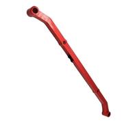 LSNUIND Adjustable Pull Rod COmpatible With AXIAL For SCX0009 SCX10 1/10 RC Rock Crawler Aluminum Alloy Car Upgrade Parts Steering Linkage Link Rod RC Links Linkage(Red)