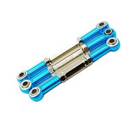 LSNUIND Adjustable Pull Rod Compatible With FS 51805 51806 53625 53632 53633 1/10 RC Car Part RC Car Accessories Aluminum Alloy Stronger Steering Link Rod(Blue)