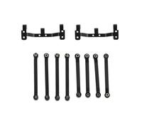 LSNUIND Adjustable Pull Rod Compatible With MN D90 D96 D99S MN98 MN99S 1/12 RC Car Upgrade Parts Metal Pull Rod Link Rod Linkage With Pull Rod Mount Set(Black)