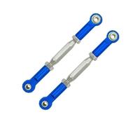 LSNUIND Adjustable Pull Rod Compatible With Traxxas For Slash 4X4 VXL 2WD For Stampede For Hoss 1/10 RC Car Parts 2pcs Metal Turnbuckles Camber Link Rod Linkage Set(Dark blue)