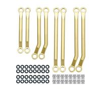 LSNUIND Adjustable Pull Rod For TRX-4M For Bronco For Defender 1/18 8Pcs Brass Linkage Link Rod Kit Heightened RC Crawler Carand Accessories Upgrade Replacement Use