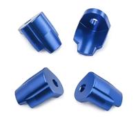 LSNUIND Rc Accessories For Arrma 1/14 For Mojave For Typhon For Granite For GROM 1/18 4PCS Upgrade Metal Shock Protector Cover(Blue)