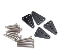 LSNUIND Rc Accessories For Axial For SCX10 Honcho Dingo 1/10 Aluminum Upper Lower Shock Mount Lift Kit RC Crawler Model Car Upgrade Parts(Black)
