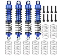 LSNUIND Rc Accessories For Traxxas For Latrax For Teton 1/18 Aluminum Alloy Front Rear Shock Absorbers RC Car Upgrade Parts Accessories(Blue)