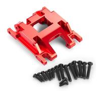 LSNUIND Rc Accessories For TRX-4M For Bronco For Defender 1/18 Aluminum Alloy Gearbox Transmission Chassis Protection Skid Plate RC Crawler Car Model(Red)