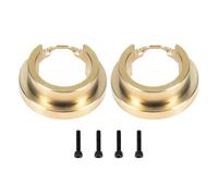 LSNUIND Rc Accessories For TRX4 For Defender For Bronco For TRX6 G63 1/10 2PCS Brass Portal Cover Weight Weights Rings RC Crawler Replacement Accessories