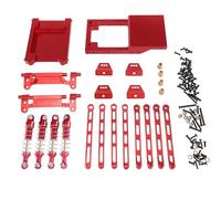 LSNUIND RC Cars Parts For MN For MN168 For MN78 1/12 Metal Rod Shock Absorber Vulnerability Kit RC Car Upgrade Parts Accessories(Red)