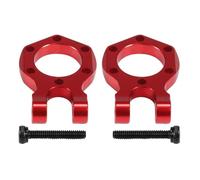 LSNUIND RC Cars Parts For SCX10 For Wrangler For TRX4 For Capra 1/10 Aluminum Tow Hook Bumper Rescue CNC D-ring Fixed Buckle Decorative RC Crawler Parts(Red)