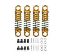 LSNUIND RC Parts For Wltoys 284131 K969 K979 K989 K999 P929 P939 1/28 RC Car Upgrades Parts 4pcs Metal Shock Absorber Damper(Yellow)