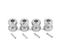 LSNUIND RC Parts Spare parts For Arrma 6S For Typhon For Outcast For Infraction For Limitless For Mojave For Felony 1/7 Metal 17mm Extended Wheel Hex Hub Adapter Rc Cra(Silver)