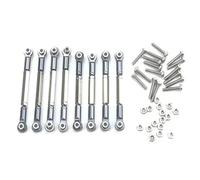 LSNUIND RC Parts Spare parts For WPL B1 B-1 B14 B-14 B24 B-24 C14 1/16 Metal Steering Pull Servo Rod Base RC Car Parts Accessories Upgrades And Replacements Repairs(Gray)