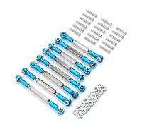 LSNUIND RC Parts Spare parts For WPL B1 B14 B-14 B24 B-24 C14 1/16 Metal Steering Pull Servo Rod Base RC Crawler Car Accessories Upgrades And Replacements Repairs Use(Blue)