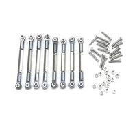 LSNUIND RC Parts Spare parts For WPL B1 B14 B-14 B24 B-24 C14 1/16 Metal Steering Pull Servo Rod Base RC Crawler Car Accessories Upgrades And Replacements Repairs Use(Silver)