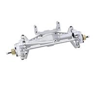 LSNUIND RC Portal Axle For Axial For Capra UTB18 1/18 Aluminum Front And Rear Portal Axle Set Complete With Servo Mount Metal Upgrade Parts Model(Silver,Front)