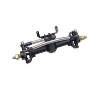 LSNUIND RC Portal Axle For Axial For SCX24 For Gladiator For Bronco C10 1/24 Plastic Front Rear Axle Set Complete With Servo Mount Upgrade Parts RC Crawler(Front)