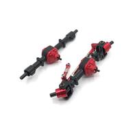LSNUIND RC Portal Axle For MN D90 D91 D96 99S FJ45 1/12 Metal Gear Front Rear Bridge Axle Set RC Car Upgrade Parts Accessories(Black)