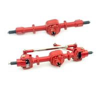 LSNUIND RC Portal Axle For MN D90 D91 D96 99S FJ45 1/12 Metal Gear Front Rear Bridge Axle Set RC Car Upgrade Parts Accessories(Red)