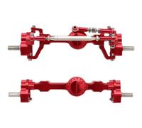 LSNUIND RC Portal Axle For MN D90 FJ45 MN40 MN45 MN90 MN91 MN96 MN99 For MN99S For MN98 Metal RC Car Spare Parts Bridge Assembly Front Rear Axle(Red)