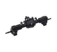 LSNUIND RC Portal Axle For Redcat For Ascent-18 1/18 Aluminum Front Rear Portal Axle Complete Axles Set With Servo Mount RC Crawler Upgrade Parts(Black,Rear)