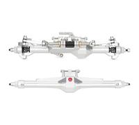 LSNUIND RC Portal Axle For Vanquish H10 1/10 CNC Aluminum Front Rear Straight Axle Set RC Crawler Upgrade Parts Model Accessory Assemble Reapir(Silver,1set)