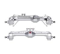 LSNUIND RC Portal Axle For Vanquish VS4-10 For Axial 1/10 Front And Rear Portal Axle Aluminum CNC Machining VP High Strength RC Crawler Parts(Silver,1set)