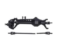 LSNUIND RC Portal Axle For Vanquish VS4-10 For Phoenix F10 For LCG 1/10 Machined Aluminum Front And Rear Portal Axle Chassis Upgrade Parts RC Crawler(Black,Front)
