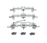 LSNUIND RC Portal Axle For WPL B16 B36 1/16 Six Wheel Drive Metal Upgrade Front Middle And Rear Door Axles RC Car Parts(Silver)