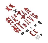 LSNUIND RC Steering Cup Models For MJX 14210 14209 1/14 Metal Aluminium Alloy Shock Tower Bracket For Swing Arms Steering Cup Set RC Truck Parts And Accessories Replacements(Red)