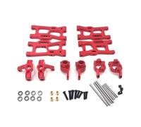 LSNUIND RC Steering Cup Models For WLtoys 124016 17 18 124019 144010 01 02 Meta Steering Cup Set Remote Control Car Parts And Accessories Upgrade Replacement And Use(Red)
