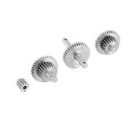 LSNUIND RC Toys Models For TRX4M Upgrade 1/18 RC Crawler Car Stainless Steel Overdrive Underdrive Transmission Gear Pinion Set(9.7/1)