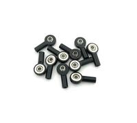 LSNUIND RC Upgrade Parts For 10PCS M2 Ball Joint Metal Head Buckle Steering Pushrod Tie Rod End For Mini Connecting Rods For RC Car(Black)