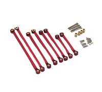 LSNUIND RC Upgrade Parts For FMS For Fire For Horse For Eazyrc For Thunder 1/18 Storm RC Remote Control Car Metal Upgrade Accessories Trolley Set Repair Parts(Red)