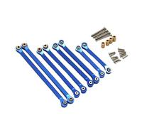 LSNUIND RC Upgrade Parts For FMS For Fire For Horse For Eazyrc For Thunder 1/18 Storm RC Remote Control Car Metal Upgrade Accessories Trolley Set Repair Parts(Blue)