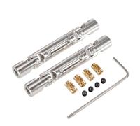 LSNUIND RC Upgrade Parts For MN98 For MN99s 1/12 Second Generation Metal Drive Shaft Driveshaft With 3mm To 4mm Sleeve RC Car Upgrade Parts Accessories(2pcs)