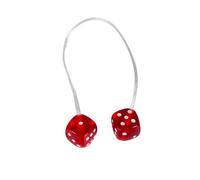 LSNUIND RC Upgrade Parts For TRX4 For SCX10 III For Bronco VS4-10 TF2 For RGT EX86190 1/10 Multicolor Fuzzy Dice Kit Hanging Pendant RC Car Crawler Upgrade Accessories(Red)