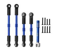 LSNUIND Rc Upgrades Spare For Arrma For Gorgon 4x2 For Vorteks 2wd Fury Mega 550 Quake 1/10 Turnbuckles Camber Links Toe Set Linkage RC Upgrade Parts(Blue)