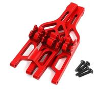 LSNUIND Rc Upgrades Spare For E-MAXX T-MAXX 1/10 Metal Front Rear Lower Suspension Arm 5132R RC Car Repair Modify Upgrade Parts Accessories(Red)