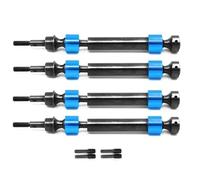 LSNUIND Rc Upgrades Spare For Traxxas For Maxx For E-MAXX For T-MAXX 1/10 Hardened Steel Splined CVD Drive Shaft 5451X RC Car Upgrade Parts Accessories(Blue,4PCS)