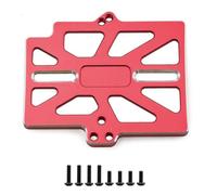 LSNUIND Rc Upgrades Spare For Traxxas For Mini For Maxx Monster Metal MAX10 2S 3S ESC Mount Plate Truck RC Car Upgrade Parts Accessories(Red)