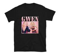LSNUO Gwen-Stefani-T-Shirt-Vintage-Retro-Unisex-Shirt Black