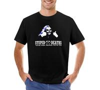 LSNUO Horrible Histories - Stupid Deaths T-Shirt Boys Animal Print Shirt Plus Size Tops Boys White t Shirts Men Clothes