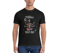 LSNUO Selfish Self-ish Will Wood T-Shirt Vintage Clothes T-Shirt Men Black