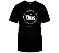 LSNUO The-Kinks-T-Shirt-Music-Band-Tshirt-for-Men-and-Women-The-Kinks-T-Shirt Black