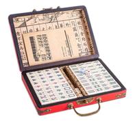 LSOAARRT Chinese Mahjong Set Full Size 144 Tiles (Mahjongg, Mah-Jongg, Mah Jongg set, Majiang) (M)