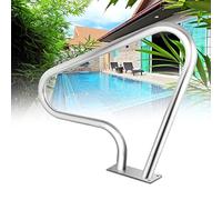 Lsoiup Pool Hand Grab Rail Handrail Railing 304 Stainless Steel 250lbs Load Capacity Rustproof Humanized Swimming Pool Handrails