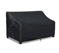LSongSKY Outdoor 2-Seater Loveseat Cover,Patio Sofa Covers Fits up to 58W x 32.5D x 31H Inches,100% Waterproof Heavy Duty Patio Furniture Covers,Black