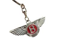 LSPBFB88 Car key chain for Bentley, Classic Keychain for Keys can Hang Key nice Anti-Lost Keyring Replacement Key Fob Holder Unisex,Red