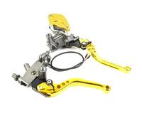 Lspbfkq Brake Handle Lever 7/8" 22mm Universal Motorcycle Brake Adjust Handles Handlebars Hydraulic Clutch Master Cylinder Levers(G AB)